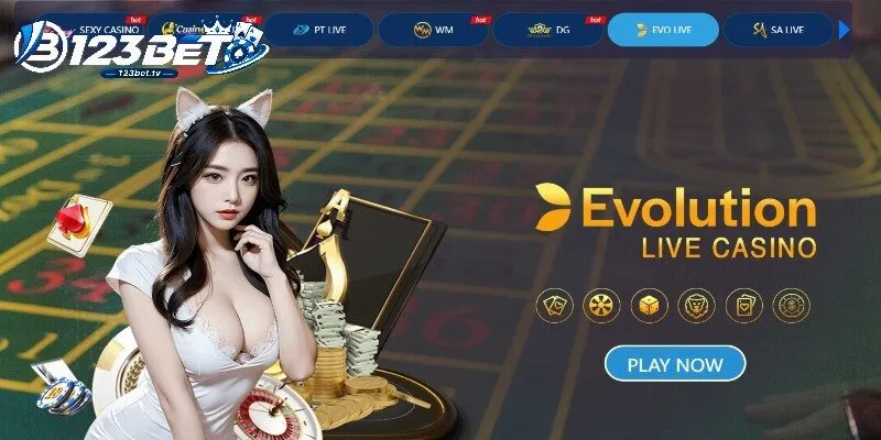 123BET live casino có nhiều bàn trực tiếp