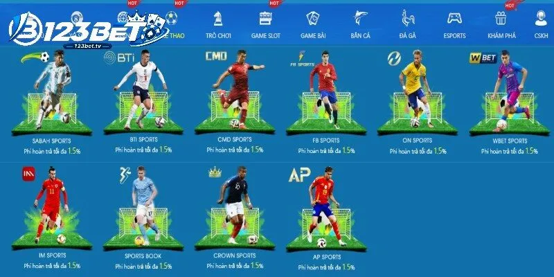 Danh sách thể thao giúp chọn trận nhanh hơn