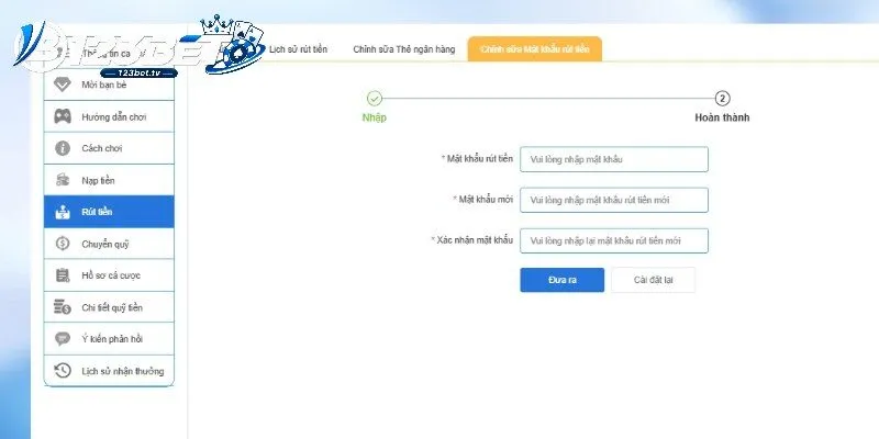 Kiểm tra cách rút tiền 123BET giúp giảm lỗi