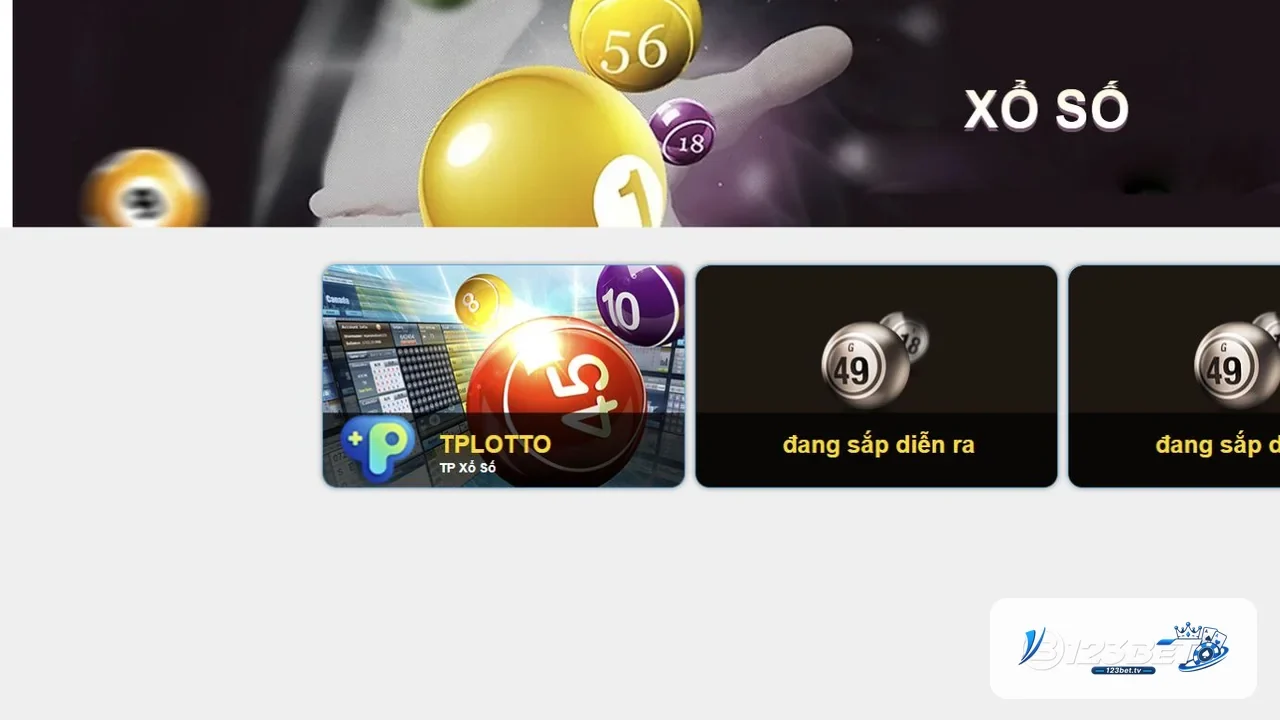 Sảnh xổ số trực tuyến 123BET TV